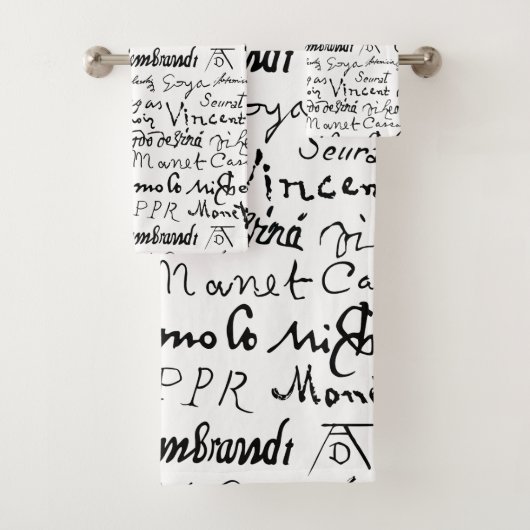 Das Muster berühmter Künstler Badhandtuch Set (Insitu)