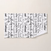 Das Muster berühmter Künstler Badhandtuch Set (Handtuch)