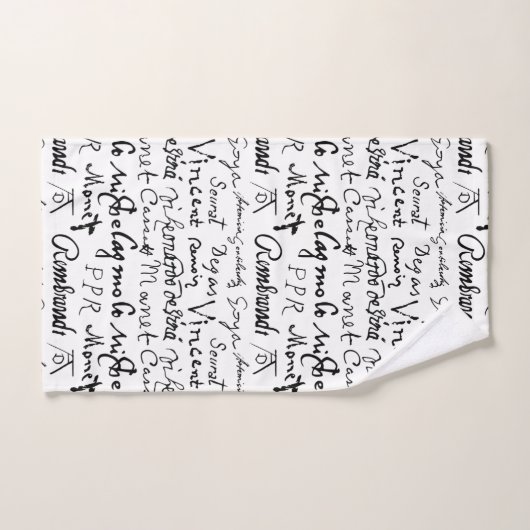 Das Muster berühmter Künstler Badhandtuch Set (Handtuch)