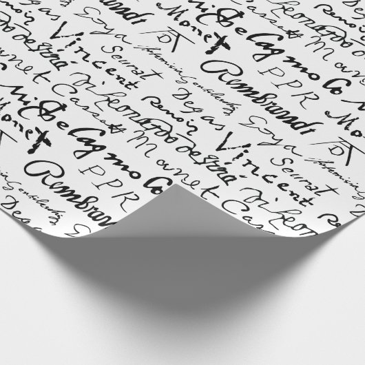 Das Muster berühmter Künstler Geschenkpapier (Ecke)