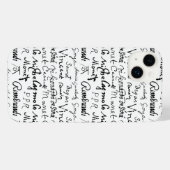 Das Muster berühmter Künstler iPhone Hülle (Rückseite (Horizontal))