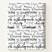 Das Muster berühmter Künstler Notizblock (Rückseite)