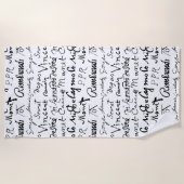 Das Muster berühmter Künstler Strandtuch (Vorderseite)