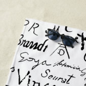 Das Muster berühmter Künstler Strandtuch (Beispiel)