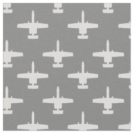 Das Muster der A-10-Kampfjets ist weiß und grau Stoff