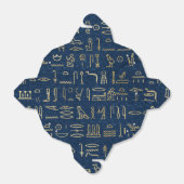 Das Muster der ägyptischen Hieroglyphen aus Gold u Geschenkschachtel (Ungefaltet)