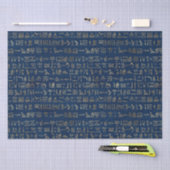 Das Muster der ägyptischen Hieroglyphen aus Gold u Seidenpapier (Handwerk)