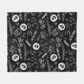 Das Muster der Goonies-Symbole Fleecedecke (Vorderseite (Horizontal))