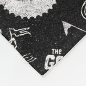 Das Muster der Goonies-Symbole Fleecedecke (Ecke)