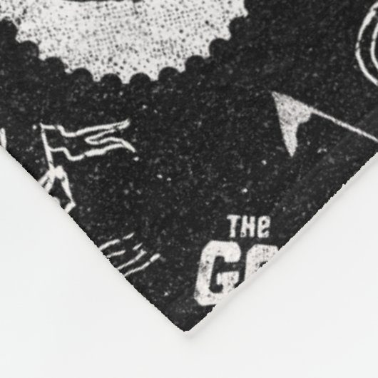 Das Muster der Goonies-Symbole Fleecedecke (Ecke)