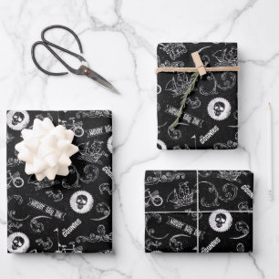 Das Muster der Goonies-Symbole Geschenkpapier Set