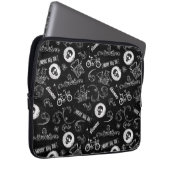 Das Muster der Goonies-Symbole Laptopschutzhülle (Vorne Rechts)