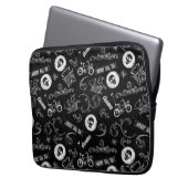 Das Muster der Goonies-Symbole Laptopschutzhülle (Vorderseite Links)