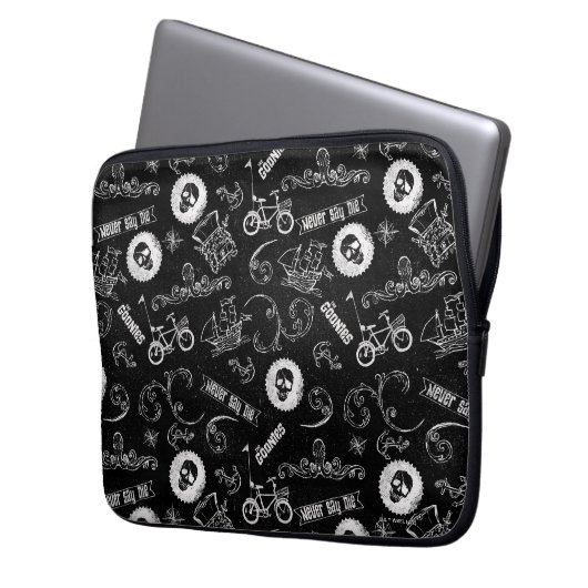 Das Muster der Goonies-Symbole Laptopschutzhülle (Vorderseite Links)