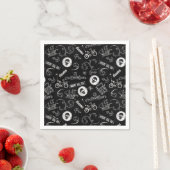 Das Muster der Goonies-Symbole Serviette (Beispiel)