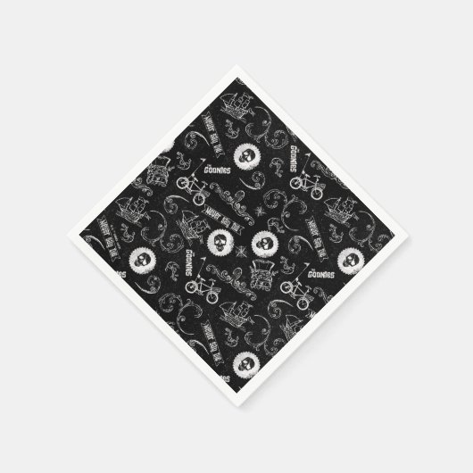 Das Muster der Goonies-Symbole Serviette (Ecke)