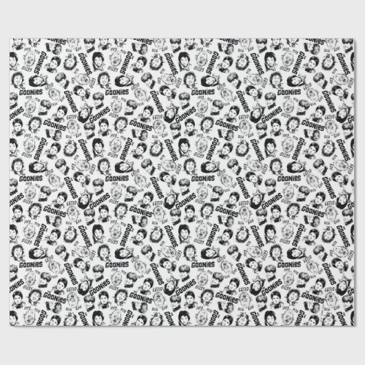 Das Muster der Goonies-Zeichen Geschenkpapier (Flach)