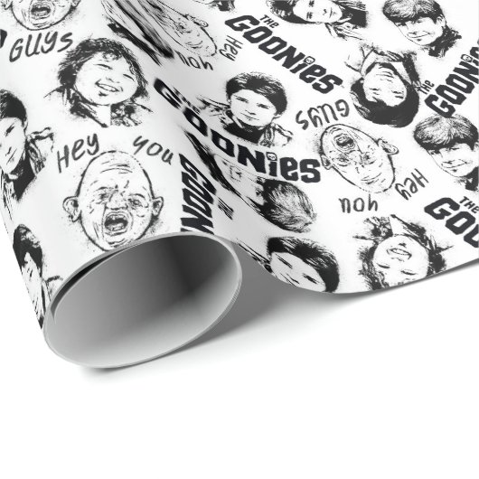 Das Muster der Goonies-Zeichen Geschenkpapier (Rolleneckpunkt)