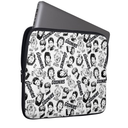 Das Muster der Goonies-Zeichen Laptopschutzhülle (Vorne Rechts)