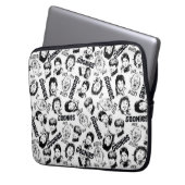 Das Muster der Goonies-Zeichen Laptopschutzhülle (Vorderseite Links)