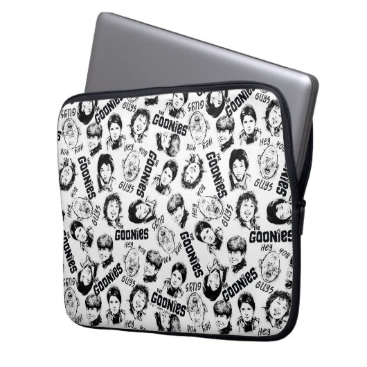 Das Muster der Goonies-Zeichen Laptopschutzhülle (Vorderseite Links)