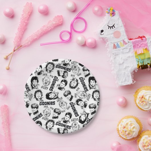 Das Muster der Goonies-Zeichen Pappteller (Party)