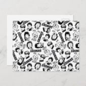 Das Muster der Goonies-Zeichen Postkarte (Vorne/Hinten)