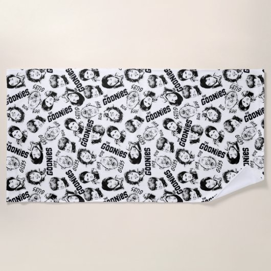 Das Muster der Goonies-Zeichen Strandtuch (Vorderseite)