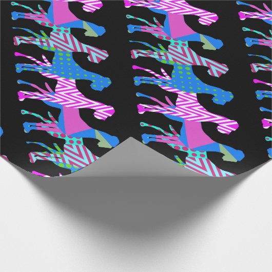 Das Muster der großen Dürre Geschenkpapier (Ecke)