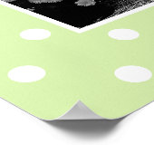 Das Muster der grünen Polka-Dots für die individue Poster (Ecke)