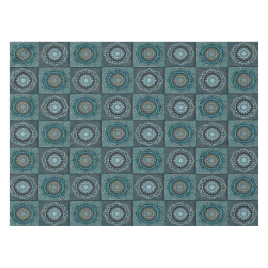 Das Muster der psychedelischen Augen der Perser Tischdecke (Vorderseite (Horizontal))