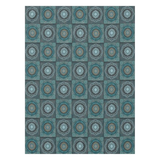 Das Muster der psychedelischen Augen der Perser Tischdecke (Vorderseite)