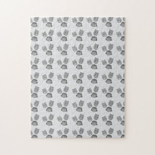 Das Muster der Sbuirrels-Schwimmköpfe Puzzle (Vertikal)