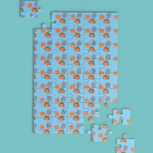 Das Muster der Sbuirrels-Schwimmköpfe Puzzle