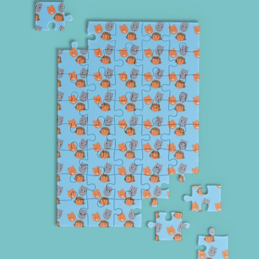 Das Muster der Sbuirrels-Schwimmköpfe Puzzle