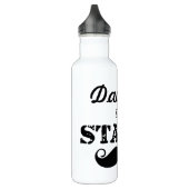 Das Muster der Stache Mustache Edelstahlflasche (Links)