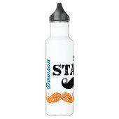 Das Muster der Stache Mustache Edelstahlflasche (Links)