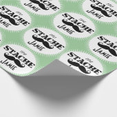 Das Muster der Stache Mustache Geschenkpapier (Ecke)