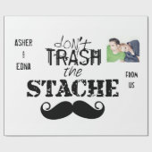 Das Muster der Stache Mustache Geschenkpapier (Flach)
