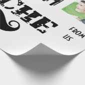 Das Muster der Stache Mustache Geschenkpapier (Ecke)
