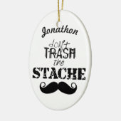 Das Muster der Stache Mustache Keramik Ornament (Links)