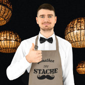 Das Muster der Stache Mustache Lange Schürze