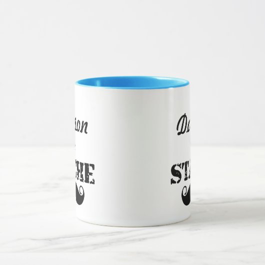 Das Muster der Stache Mustache Tasse (Zentrum)