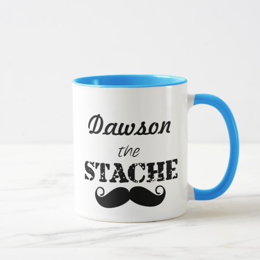 Das Muster der Stache Mustache Tasse (Rechts)