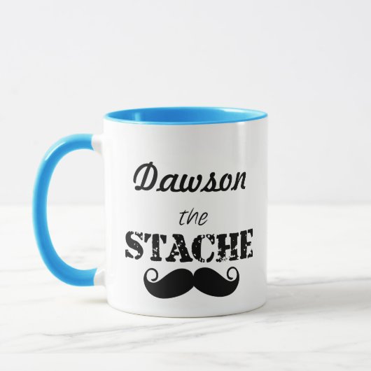 Das Muster der Stache Mustache Tasse (Links)