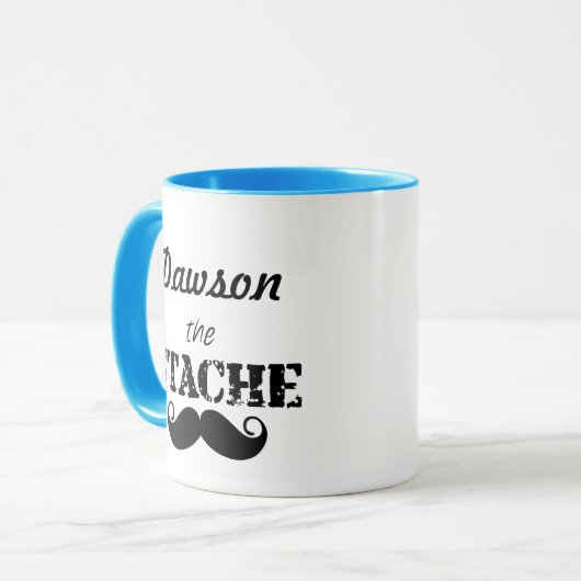 Das Muster der Stache Mustache Tasse (Vorderseite Links)