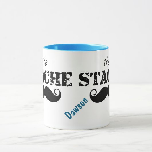 Das Muster der Stache Mustache Tasse (Zentrum)