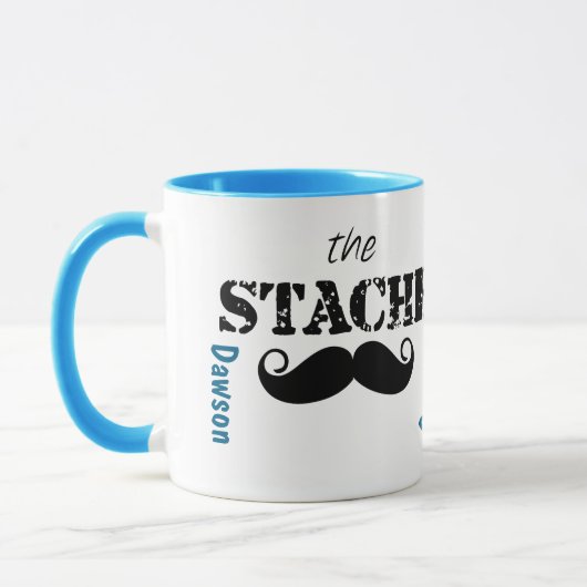 Das Muster der Stache Mustache Tasse (Links)