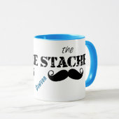 Das Muster der Stache Mustache Tasse (VorderseiteRechts)