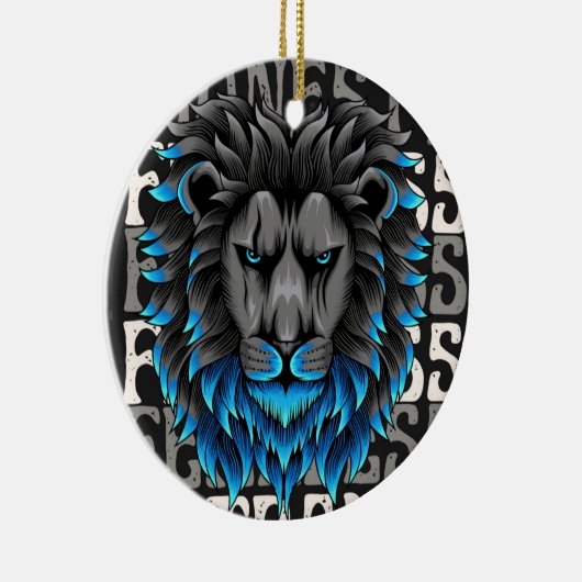 Das Muster der Zierlöwe ist positiv Keramik Ornament (Rechts)